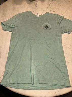 Dan and Shay Concert Light Teal Graphic Crewneck T-Shirt - size medium